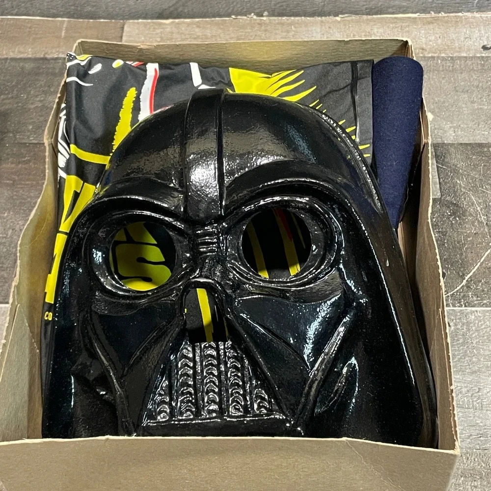 Vintage 1977 Ben Cooper Star Wars Darth Vader Costume Mask Original Box 70s Toy